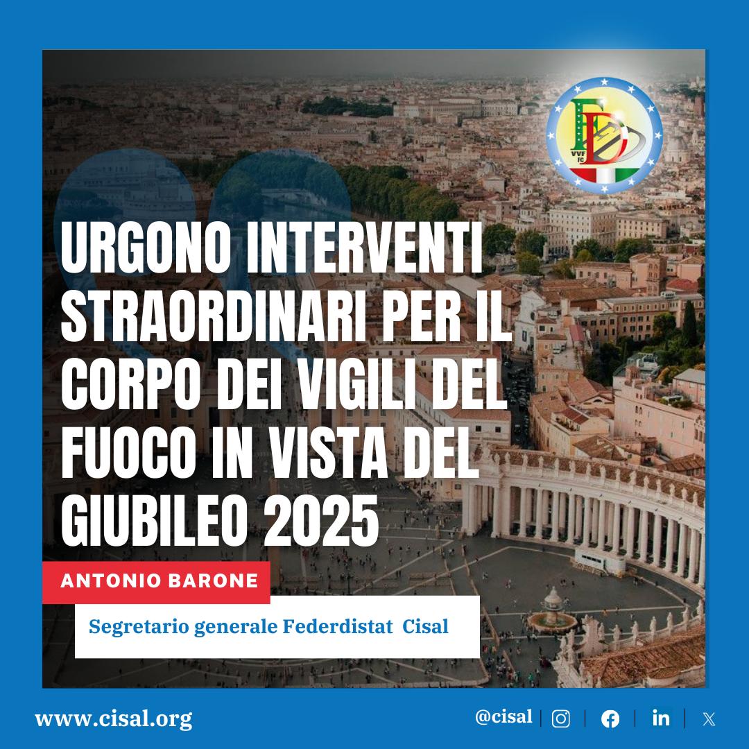 Giubileo 2025, Federdistat Cisal urgono interventi straordinari per